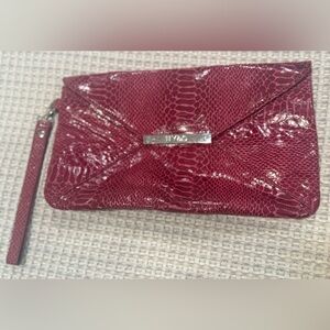 Elegant NY & Co. Red Alligator Clutch